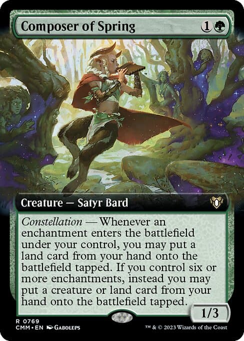 Composer of Spring from Commander Masters (Rare)