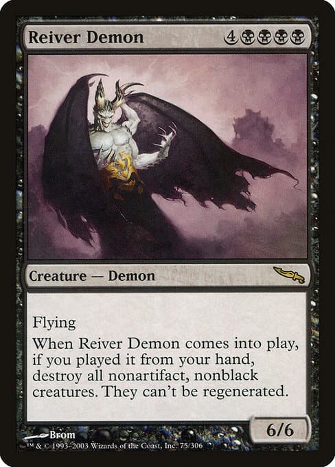 Reiver Demon from Mirrodin (Rare)