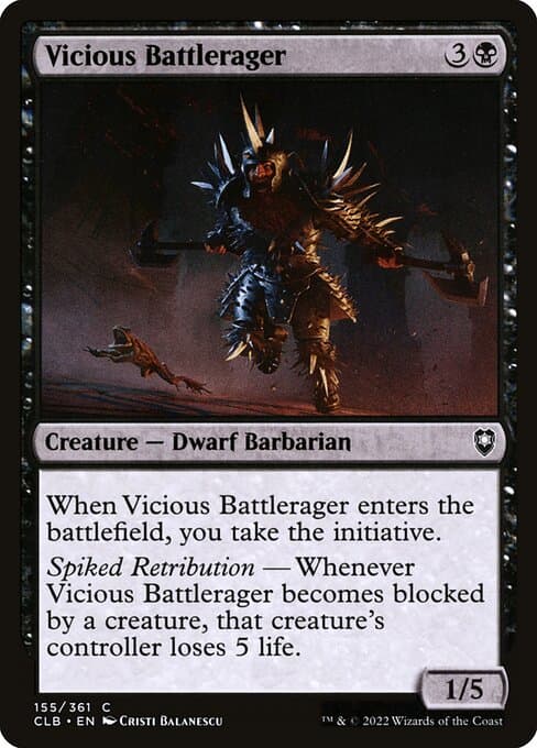 Vicious Battlerager from Commander Legends: Battle for Baldur's Gate (Common)