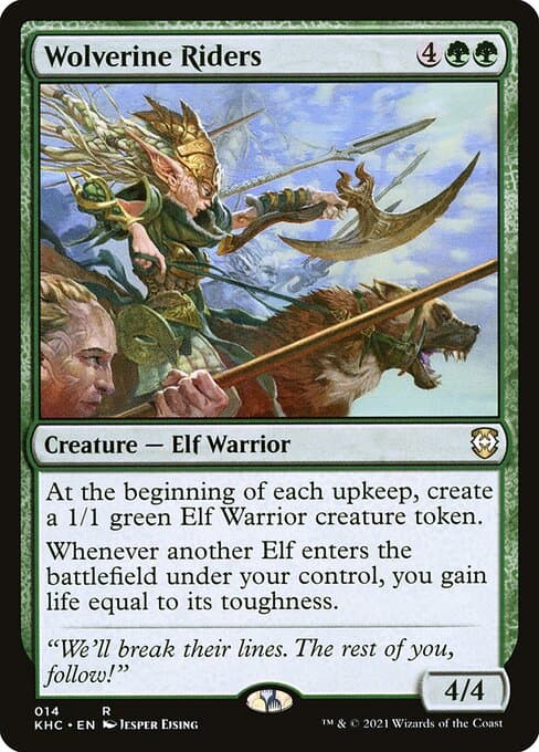 Wolverine Riders from Kaldheim Commander (Rare)