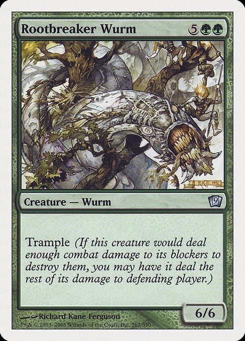 Rootbreaker Wurm from Ninth Edition (Uncommon)