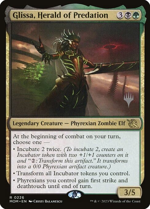Glissa, Herald of Predation from March of the Machine Promos (Rare)