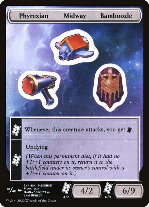 Phyrexian Midway Bamboozle from Unfinity Sticker Sheets (Common)