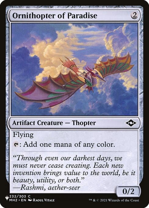Ornithopter of Paradise from The List (Common)