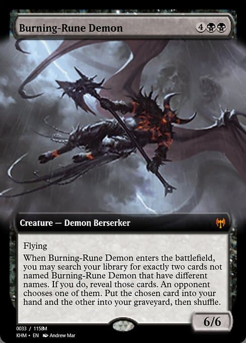 Burning-Rune Demon from Magic Online Promos (Mythic)