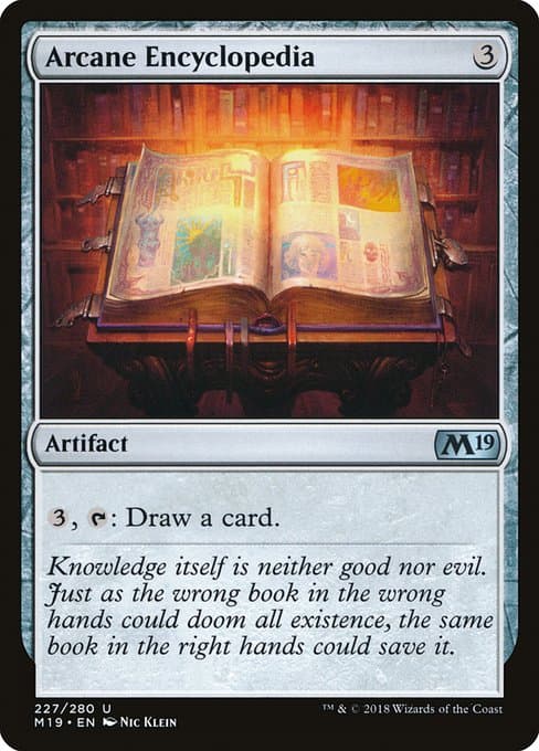 Arcane Encyclopedia from Core Set 2019 (Uncommon)