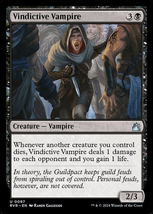 Vindictive Vampire from Ravnica Remastered (Uncommon)