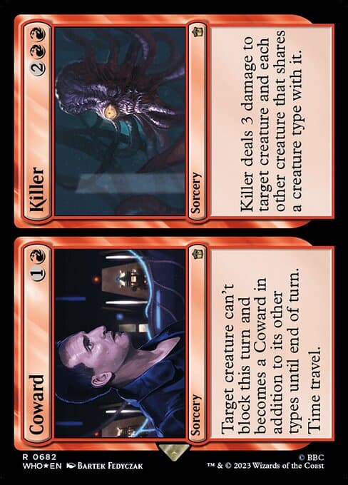 Coward // Killer from Doctor Who (Rare)