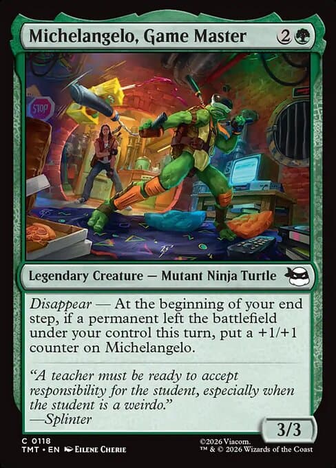 Michelangelo, Game Master (Common)