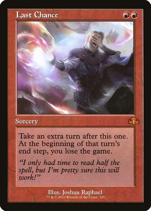 Last Chance from Dominaria Remastered (Mythic)