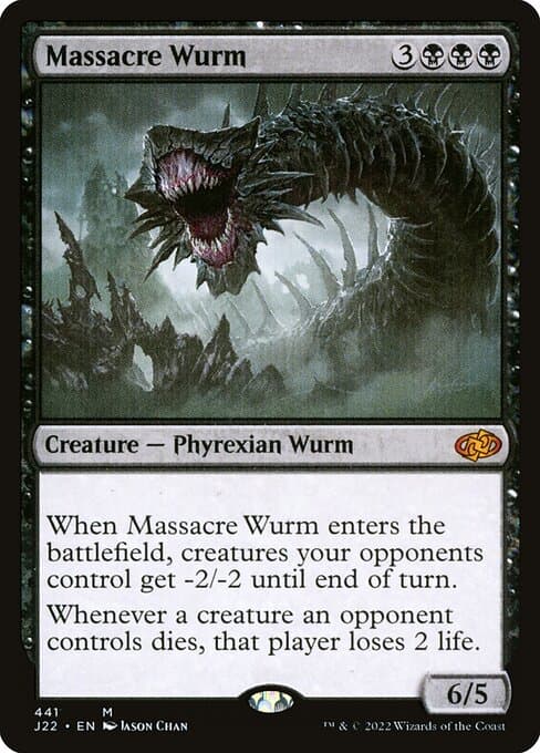 Massacre Wurm from Jumpstart 2022 (Mythic)