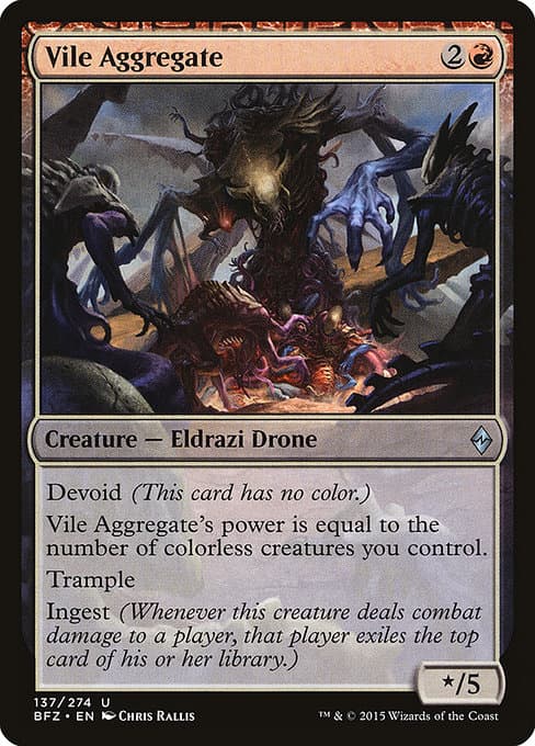 Vile Aggregate from Battle for Zendikar (Uncommon)