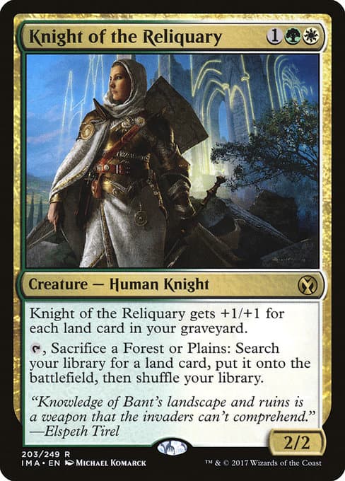 Knight of the Reliquary from Iconic Masters (Rare)