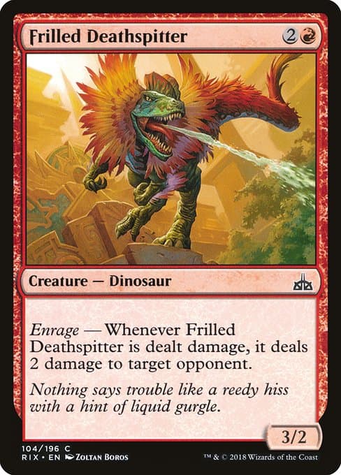 Frilled Deathspitter from Rivals of Ixalan (Common)