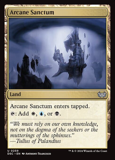 Arcane Sanctum from Duskmourn: House of Horror Commander (Uncommon)