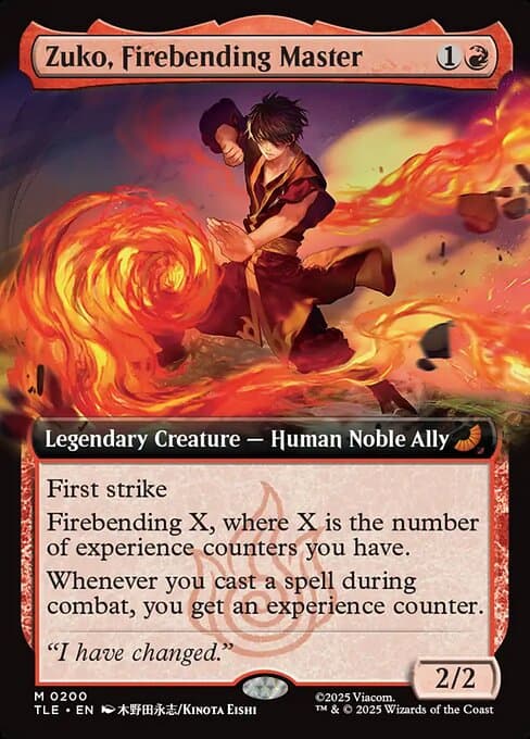 Zuko, Firebending Master from Avatar: The Last Airbender Eternal (Mythic)