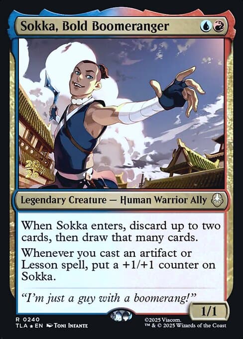 Sokka, Bold Boomeranger (Rare)
