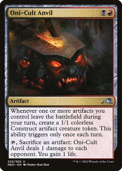 Oni-Cult Anvil from Kamigawa: Neon Dynasty (Uncommon)