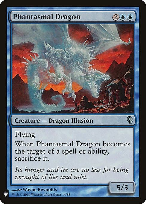 Phantasmal Dragon from The List (Uncommon)