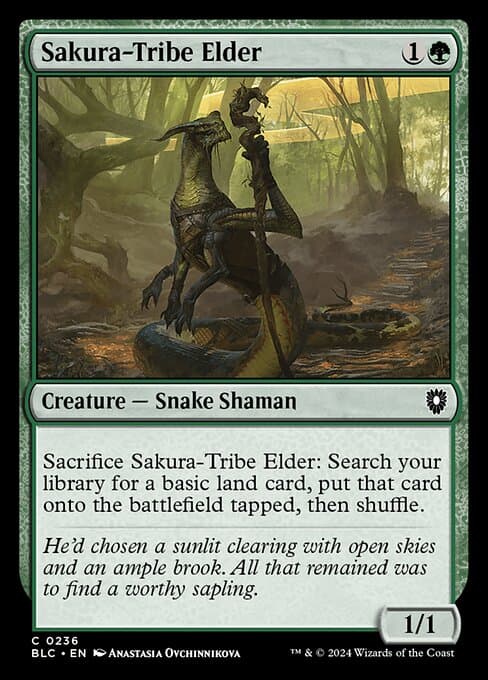 Sakura-Tribe Elder from Bloomburrow Commander (Common)