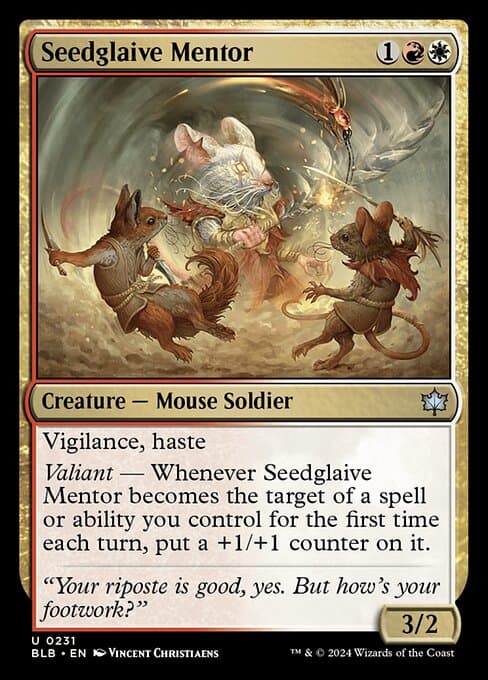 Seedglaive Mentor from Bloomburrow (Uncommon)