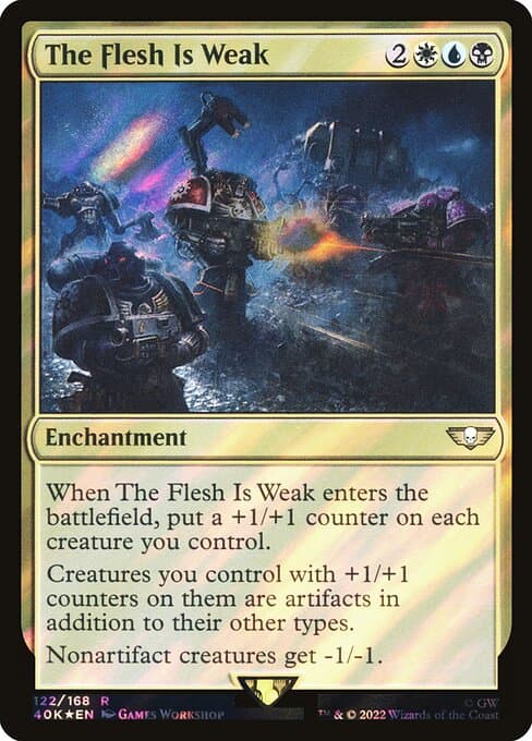 The Flesh Is Weak from Warhammer 40,000 Commander (Rare)