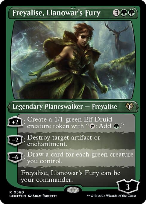 Freyalise, Llanowar's Fury from Commander Masters (Rare)