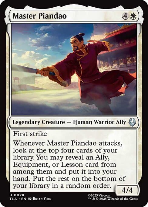 Master Piandao from Avatar: The Last Airbender (Uncommon)