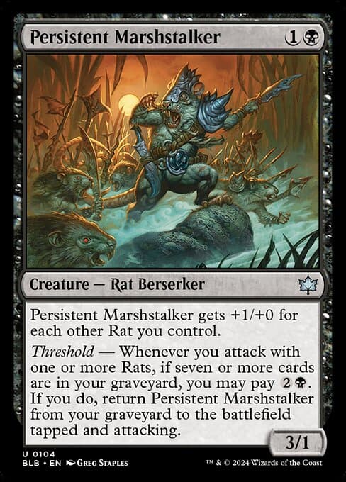 Persistent Marshstalker from Bloomburrow (Uncommon)