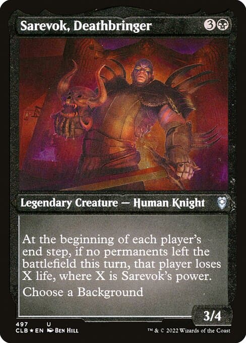 Sarevok, Deathbringer from Commander Legends: Battle for Baldur's Gate (Uncommon)