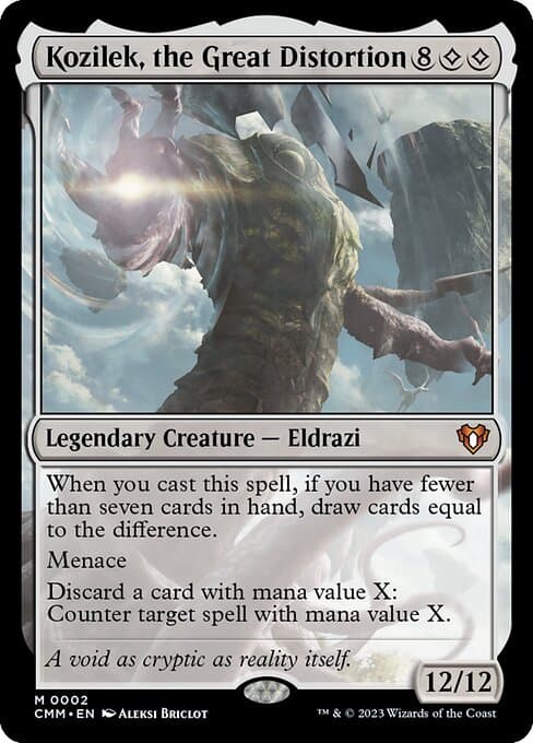 Kozilek, the Great Distortion from Commander Masters (Mythic)