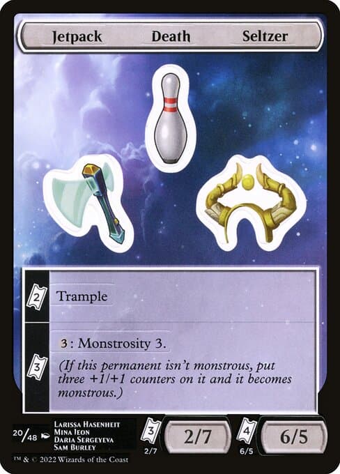 Jetpack Death Seltzer from Unfinity Sticker Sheets (Common)