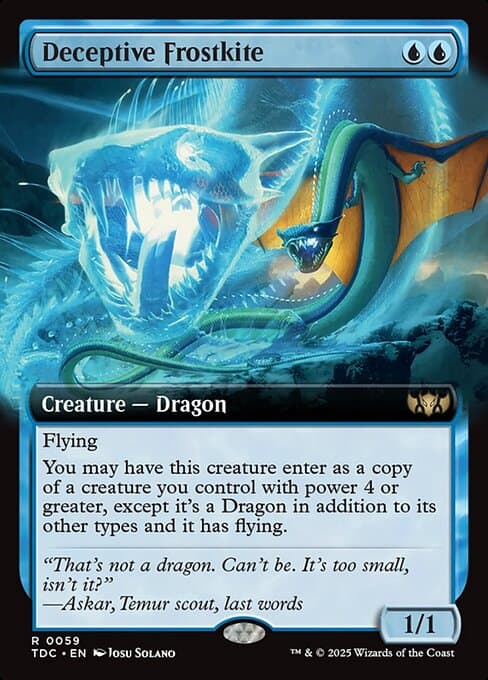 Deceptive Frostkite from Tarkir: Dragonstorm Commander (Rare)