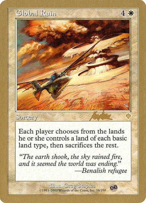 Global Ruin from World Championship Decks 2002 (Rare)