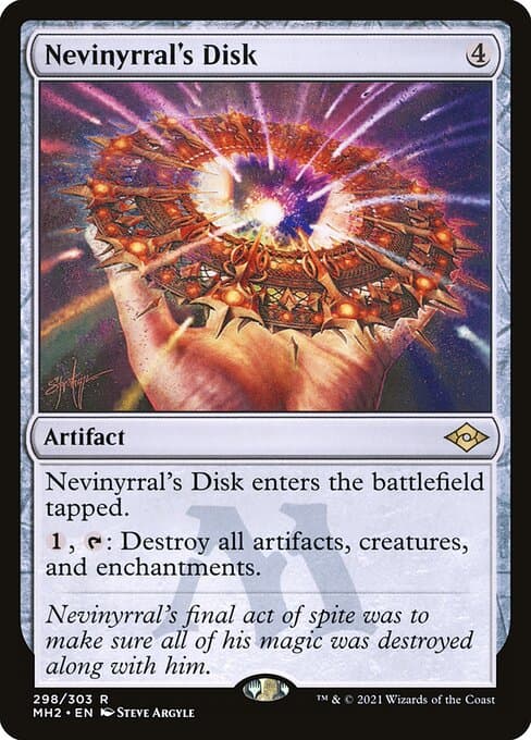 Nevinyrral's Disk from Modern Horizons 2 (Rare)