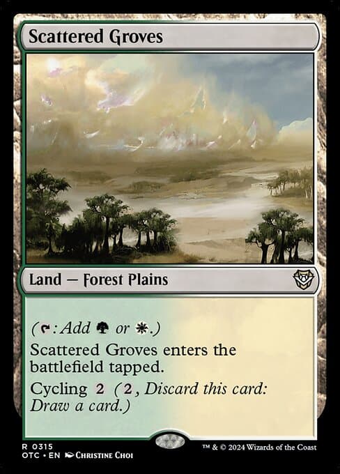 Scattered Groves from Outlaws of Thunder Junction Commander (Rare)