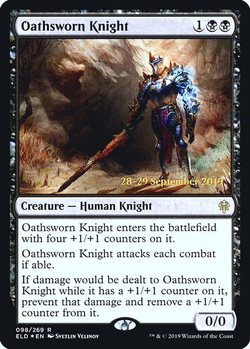 Oathsworn Knight from Throne of Eldraine Promos (Rare)