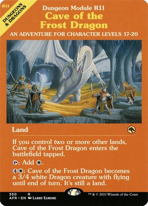 Cave of the Frost Dragon from Adventures in the Forgotten Realms (Rare)
