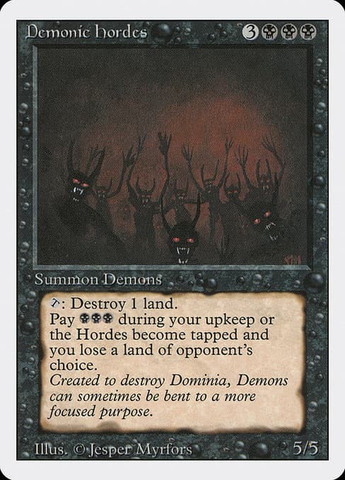 Demonic Hordes from Revised Edition (Rare)