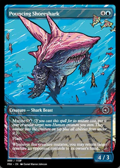 Pouncing Shoreshark from Magic Online Promos (Uncommon)