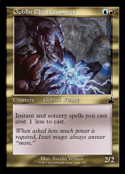 Goblin Electromancer from Ravnica Remastered (Common)