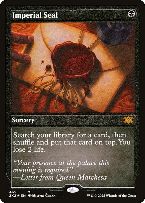 Imperial Seal from Double Masters 2022 (Mythic)