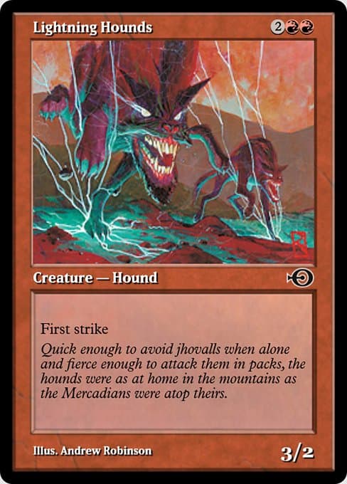 Lightning Hounds from Magic Online Promos (Common)