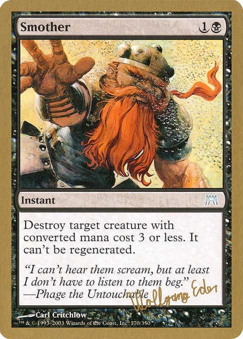 Smother from World Championship Decks 2003 (Uncommon)