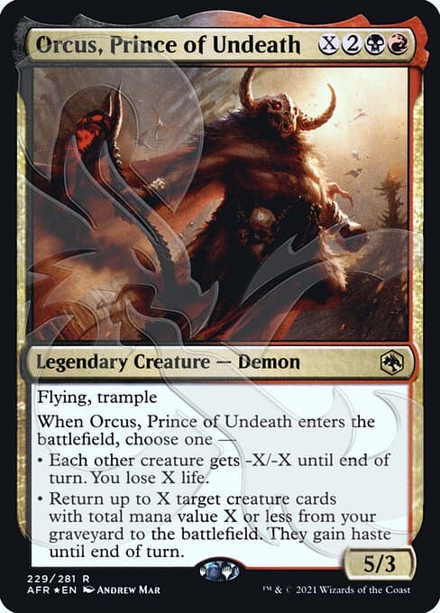 Orcus, Prince of Undeath from Adventures in the Forgotten Realms Promos (Rare)