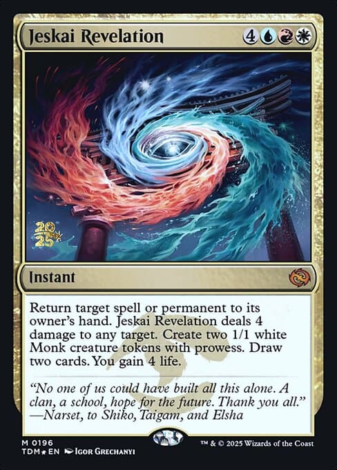 Jeskai Revelation from Tarkir: Dragonstorm Promos (Mythic)