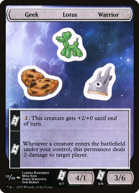 Geek Lotus Warrior from Unfinity Sticker Sheets (Common)