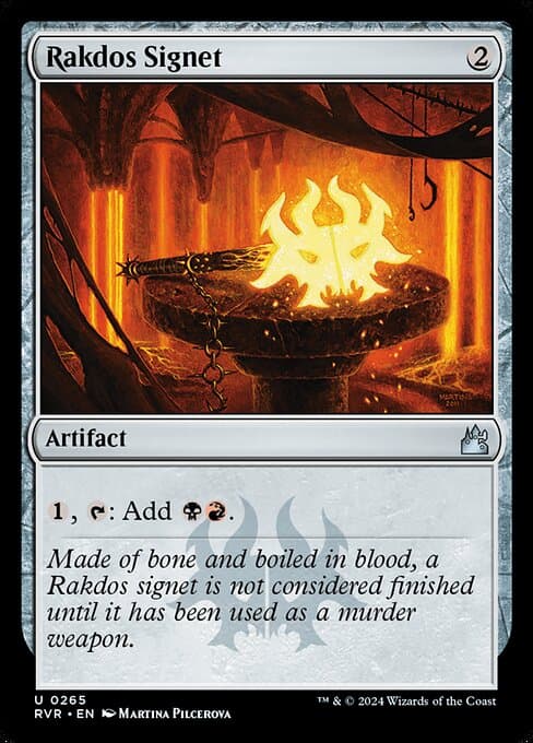 Rakdos Signet from Ravnica Remastered (Uncommon)