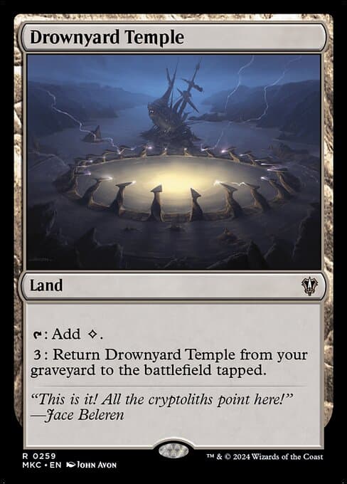 Drownyard Temple from Murders at Karlov Manor Commander (Rare)