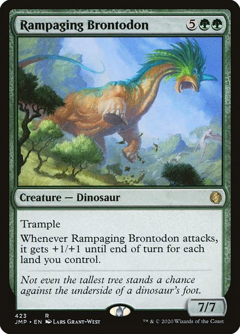 Rampaging Brontodon from Jumpstart (Rare)